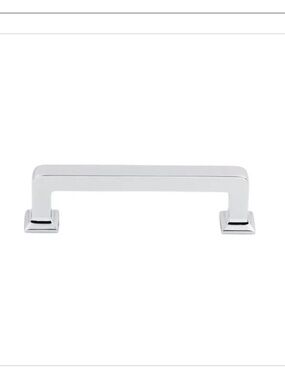 Top knobs. Ascendra cabinet pull.Set of 2. 3 3/4 inch. Polished chrome. NEW. NWT